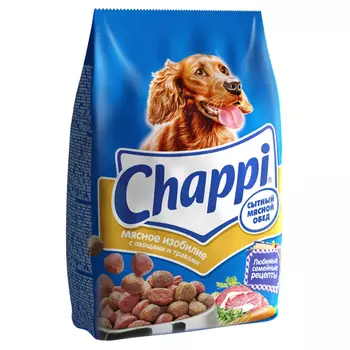 корм для собак CHAPPI мясное изобилие с овощами и травами 600г