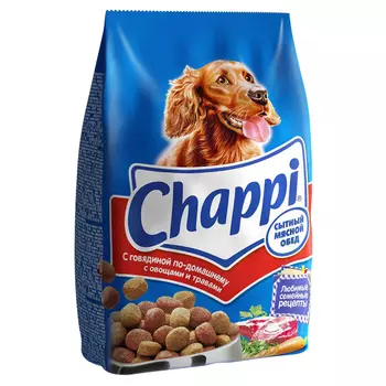 корм для собак CHAPPI с говядиной по-домашнему с овощами и травами 600г