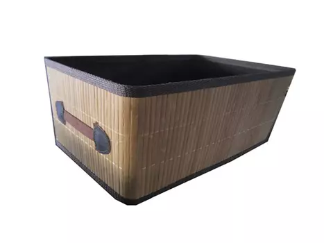 короб складной 360x260x240мм натуральный бамбук