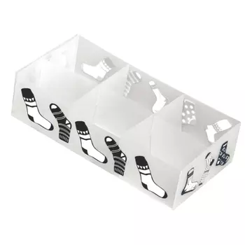 коробка для белья складная РЫЖИЙ КОТ, 6 ячеек, 30х15х7 см, полипропилен