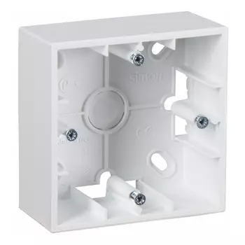 коробка монтажная для накладного монтажа 1 пост белый