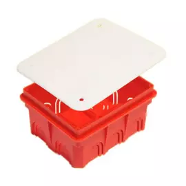 коробка разветвительная, под бетон, 120х100х60 мм, с крышкой