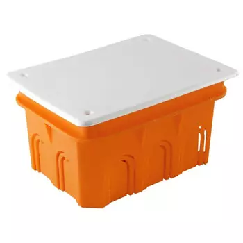 коробка разветвительная TDM 120х92х70мм крышка IP20 красный