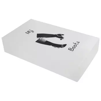 коробка РЫЖИЙ КОТ 52х30х11см 16л для хранения обуви пластик с крышкой