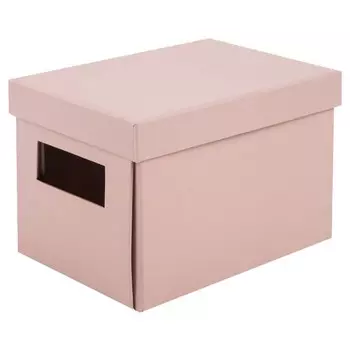 коробка складная 200x140x130мм картон розовый