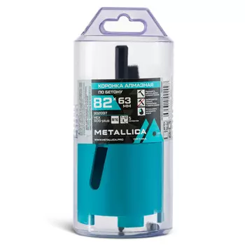 коронка алмазная METALLICA Optima по бетону 82x63мм