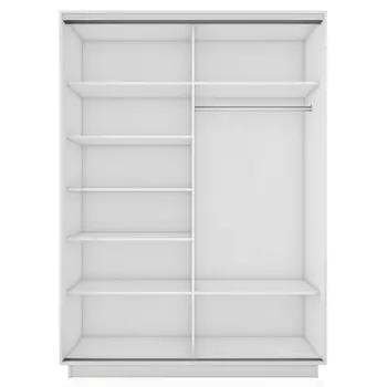 корпус шкафа-купе Экспресс 2 1600х2200х600мм белый снег ЛДСП