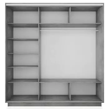 корпус шкафа-купе Экспресс 2 2400х2200х600мм бетон ЛДСП