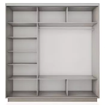 корпус шкафа-купе Экспресс 2 2400х2200х600мм ясень шимо светлый ЛДСП