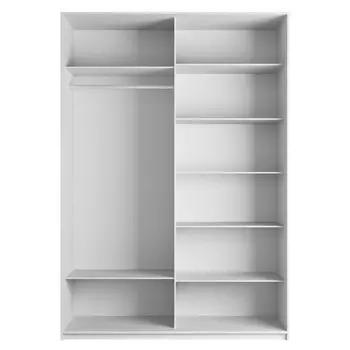 корпус шкафа-купе Прайм 1400х2300х570 TM-L Белый Снег/ЛДСП