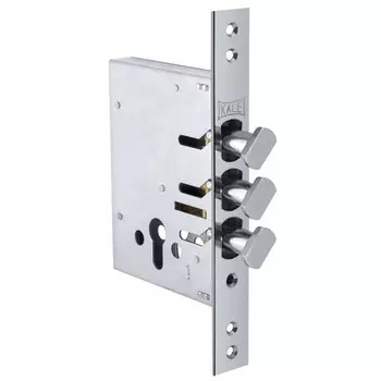 корпус замка врезного цилиндрового Kale Kilit 287D никель