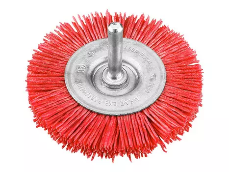 корщетка для дрели KWB 75мм дисковая жесткая нейлон