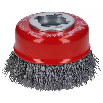 корщетка для УШМ BOSCH X-LOCK 75мм чашеобразная витая проволока