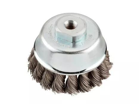 корщетка для УШМ KWB 100мм чашеобразная витая проволока