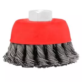 корщетка для УШМ VIRA, 65 мм, чашеобразная, металл витая проволока