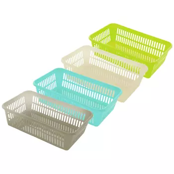 корзина ПОЛИМЕРБЫТ 25х15х7см 2л для бытовых нужд пластик в ассортименте без крышки