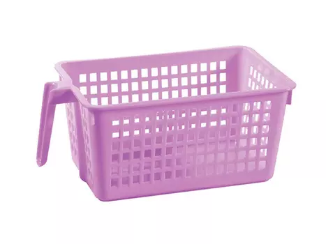 корзина БЫТПЛАСТ, 28х16х12 см, 4,8 л, для бытовых нужд, пластик, с ручкой, без крышки