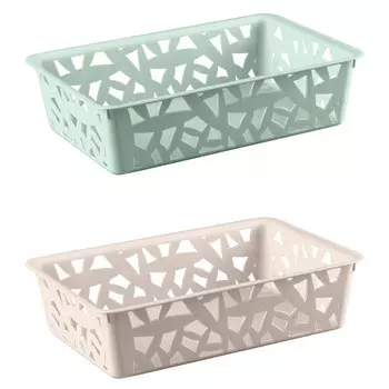 корзина БЫТПЛАСТ Эконова L 23,5х16х6см 2,2л универсальная пластик в ассортименте