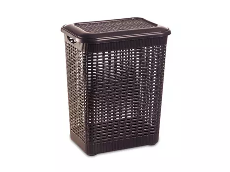 корзина для белья GENSINI Rattan 37,5x26,5x47см 30л пластик в ассортименте