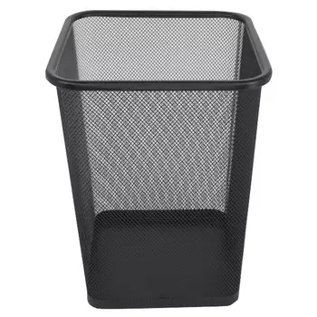 корзина для бумаг TODELIA Black 12л нерж.сталь