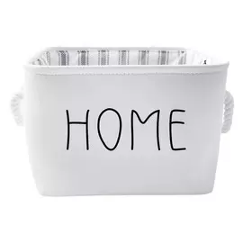 корзина для хранения HANDY HOME 200x200x165мм белый ткань