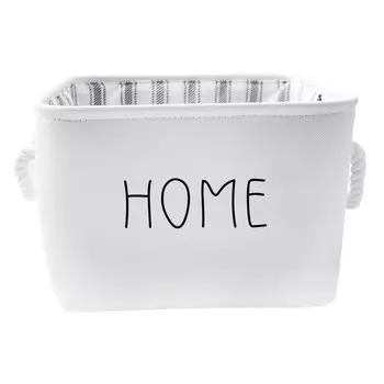 корзина для хранения HANDY HOME 280x280x230мм белый ткань