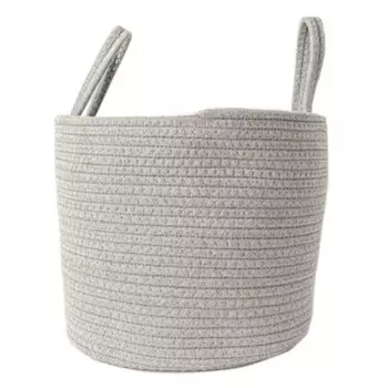 корзина для хранения TODELIA Gale 300х300х250мм хлопчатобумажное волокно серая