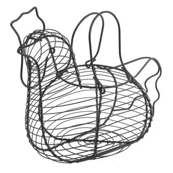 корзина для яиц TODELIA 3л железо черная