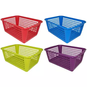 корзина GENSINI 38х26х15см 14л для бытовых нужд пластик в ассортименте без крышки