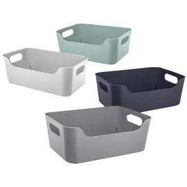 корзина ЭКОНОВА Scandi 17х12х7,5см 1,2л с ручками пластик микс цвета