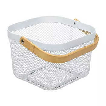 корзина MARMITON 11л 26,5х24,5х17см с ручкой металл, дерево