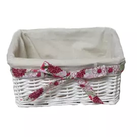 корзина с чехлом, 350x250x180 мм, белая ива