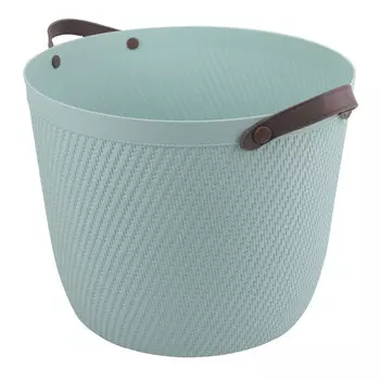 корзина TODELIA 32,8х32,8х27см 18л пластик, ТПР-резина голубая