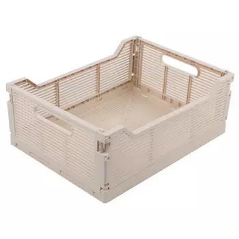 корзина TODELIA складная 40х30х15,5см 18,6л пластик бежевая