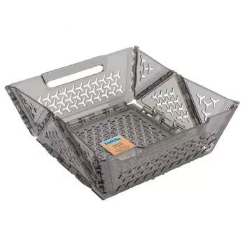 корзина TODELIA складная 6л 27х24,5х9,5см пластик серая