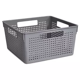 корзина VIOLET Лофт 11л 29x29x15см квадратная без крышки пластик