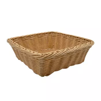 корзинка Handy Home 4,2л 24х24х7,5см квадратная бежевая полиротанг