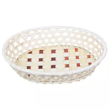 корзинка WALMER Braid 30x25x6см овальная бамбук