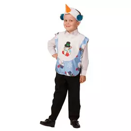 костюм детский Снеговик р.110-56