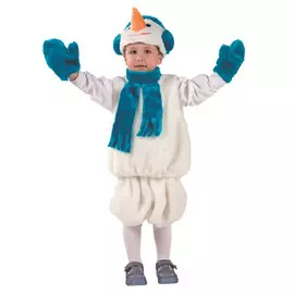 костюм детский Снеговик р.110-56 с рукавицами