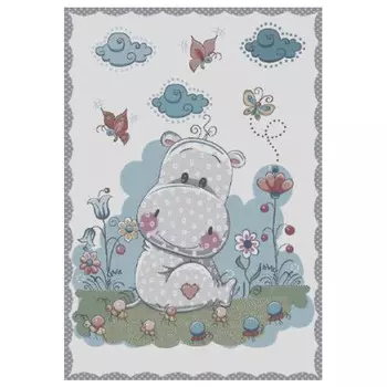 ковер BAMBINI 1330х1950мм полипропилен G2291 SMOKE/WHIT