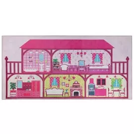 ковер Barocco 1000х2000мм полиэстер розовый