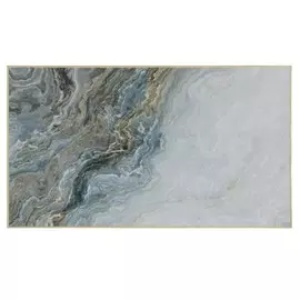 ковер Barocco 600х1000мм полиэстер серо-золотой