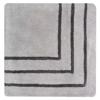 коврик для туалета FORA Twister Black 60х60см хлопок серый