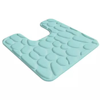 коврик для туалета OFELIS Камни 50х50 см бирюзовый