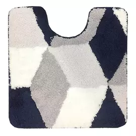 коврик для туалета Орнелла 55х55см микрофибра разноцветный