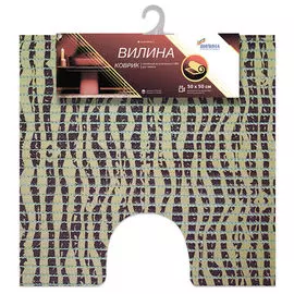 коврик для туалета ВИЛИНА 50х50см ПВХ коричневый