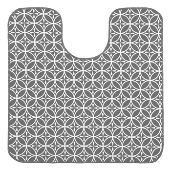 коврик для туалета ВИЛИНА 50х52см пвх полиэстер серый