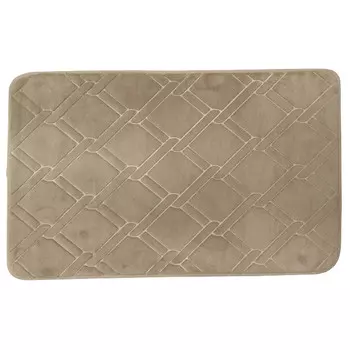 коврик для ванной DASCH Fresh Звенья 80х50см микрофибра песочный