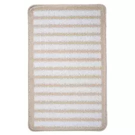 коврик для ванной FORA Spiral natural 50х80см полипропилен бело-бежевый